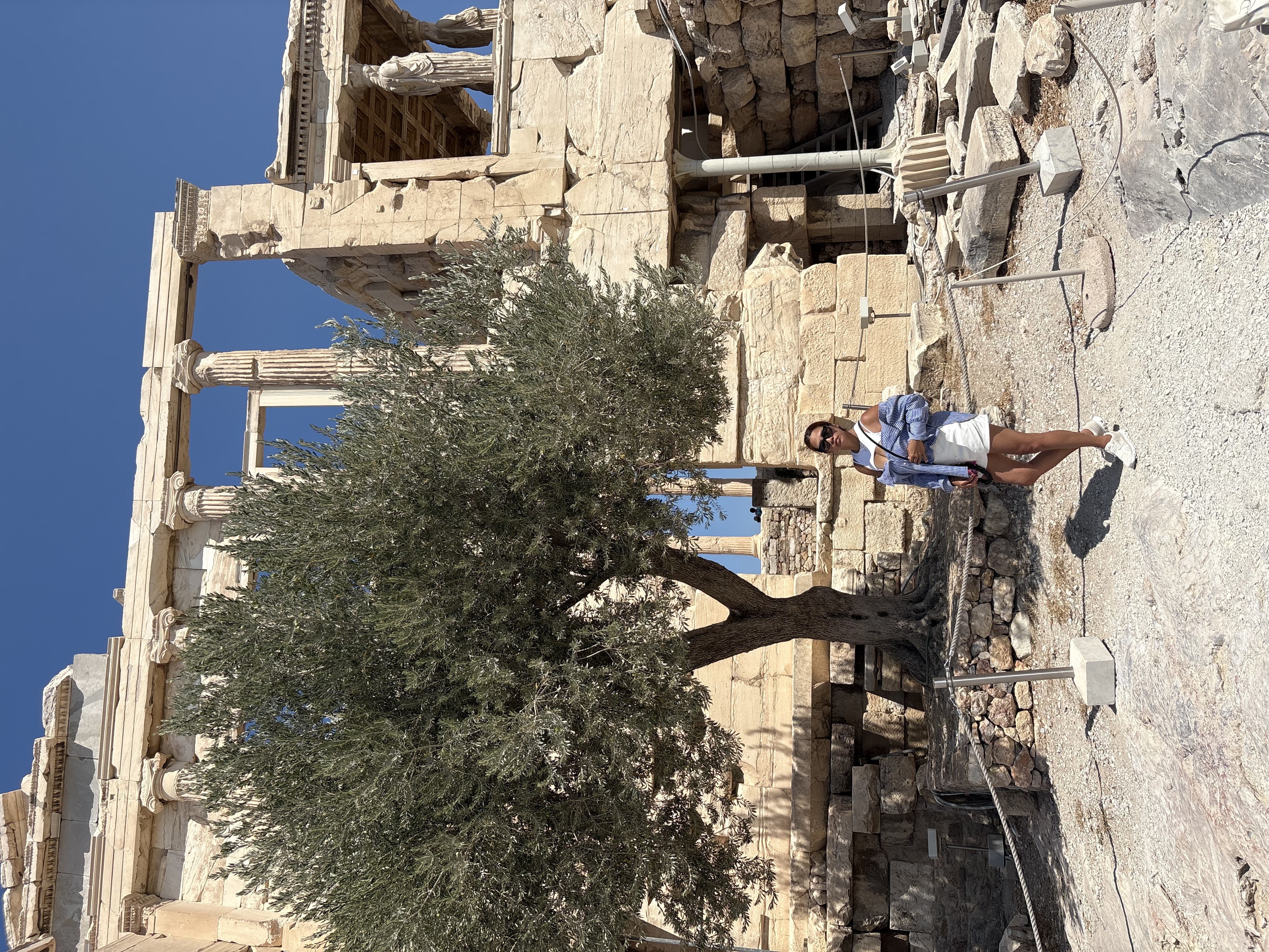Kellie Sabas at Athena's Olive Tree Athens Greece Happy ME retreat