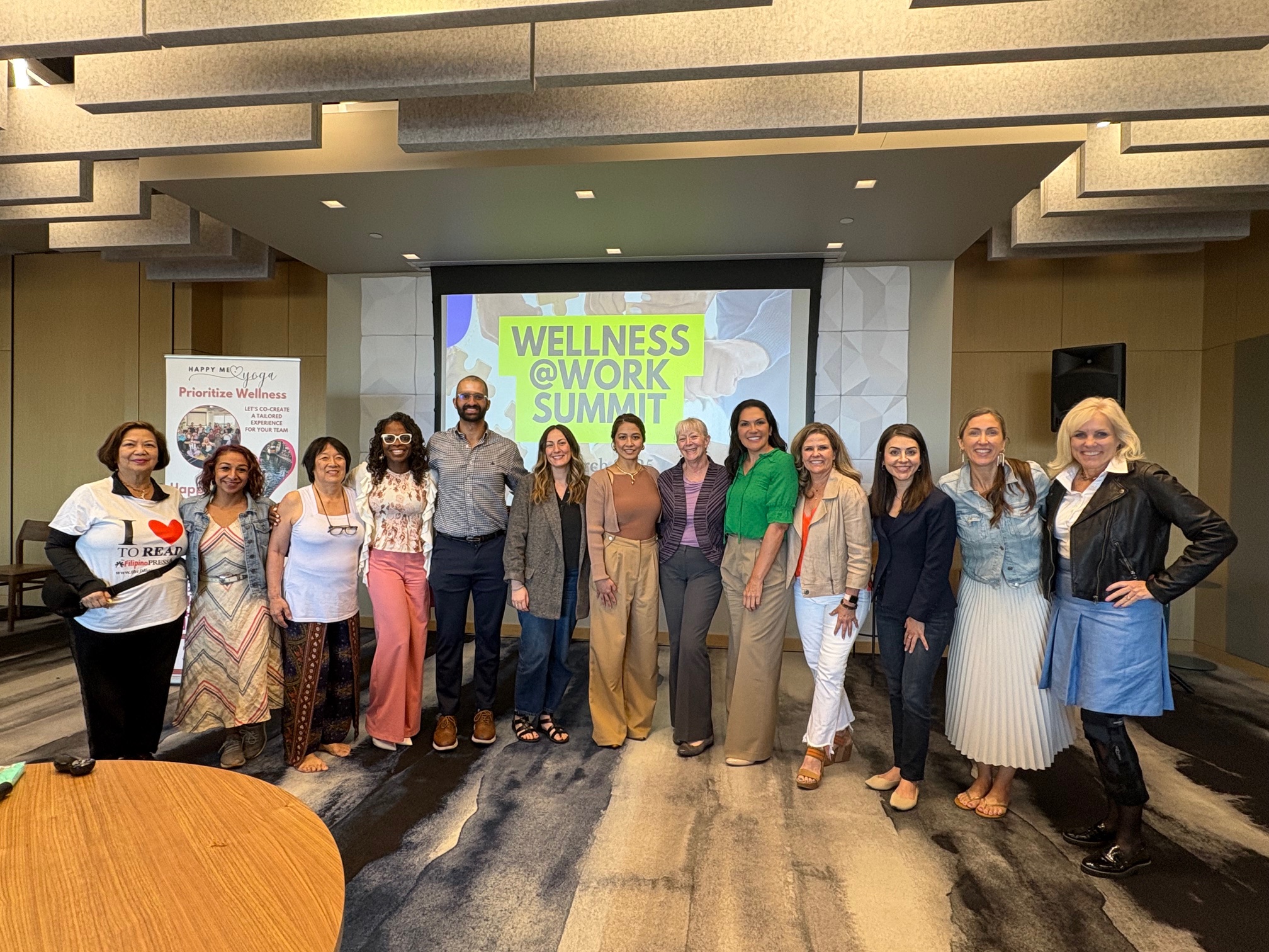 Wellness at Work Summit San Diego speakers and attendees Happy ME